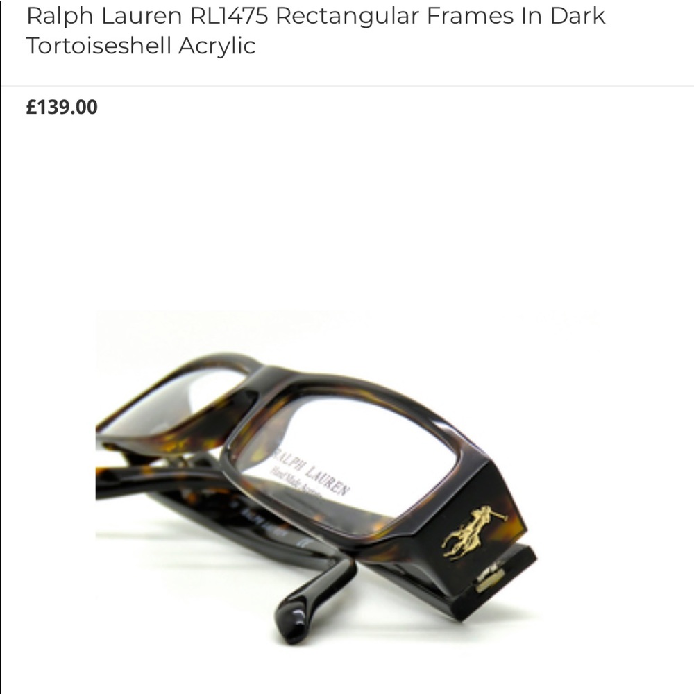 New Ralph Lauren prescription frames